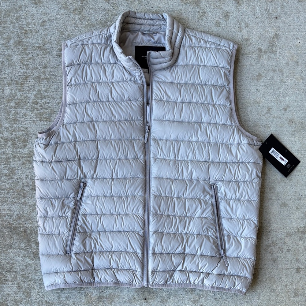 Marc New York Men's Gray Quilted Vest